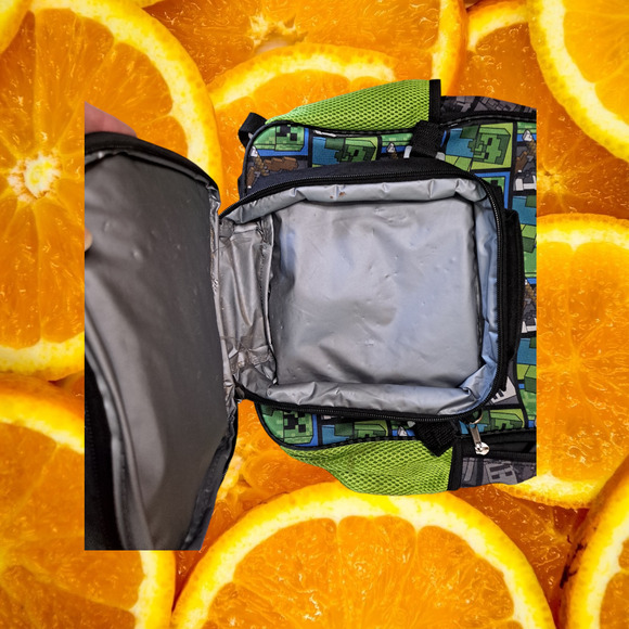 Minecraft Mods Backpack with Attached Thermal Lunch Bag - Picture 9 of 11